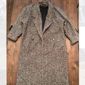 Vintage ILGWU Tweed Herringbone Coat/long