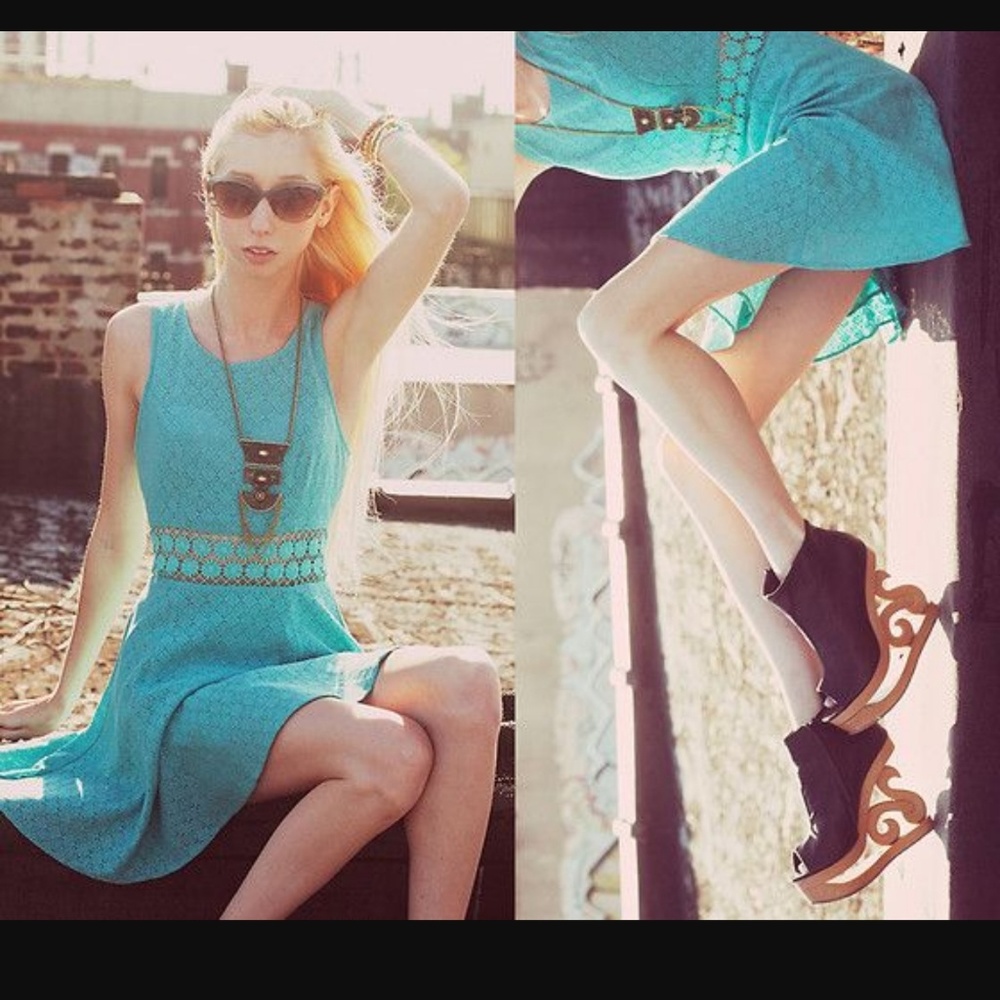 Taylor's Free People light Blue Daisy Dress