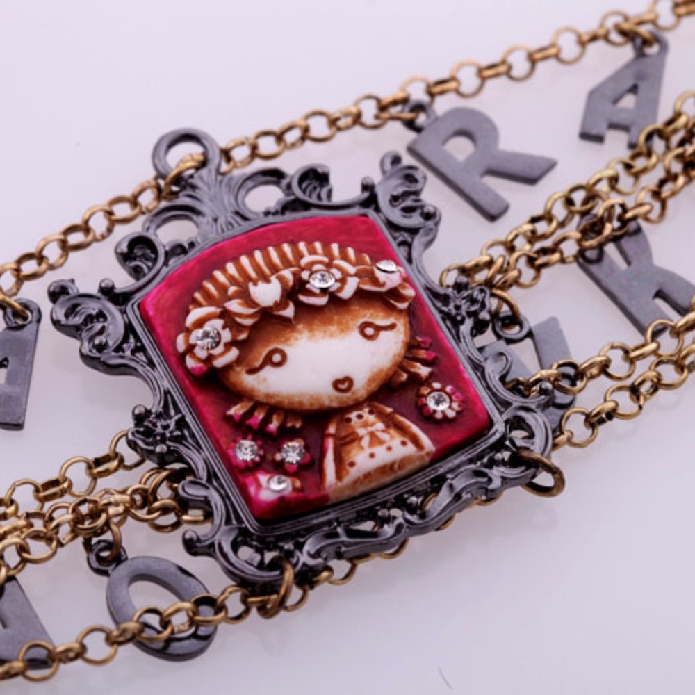 RARE NEW Harajuku Lovers Girl Charms Bracelet - Picture 4 of 5
