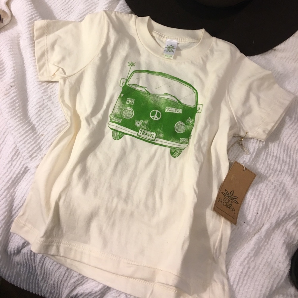 Soul flower child’s tee VW bus sz6