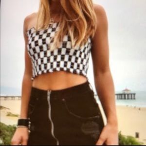 CARMAR checkered tube top