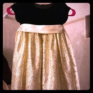 Black and Gold Toddler Dress