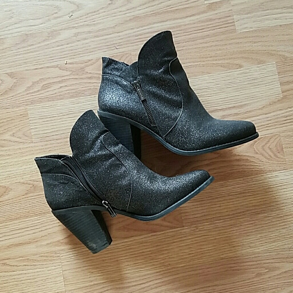 Jessica Simpson glitter bootie