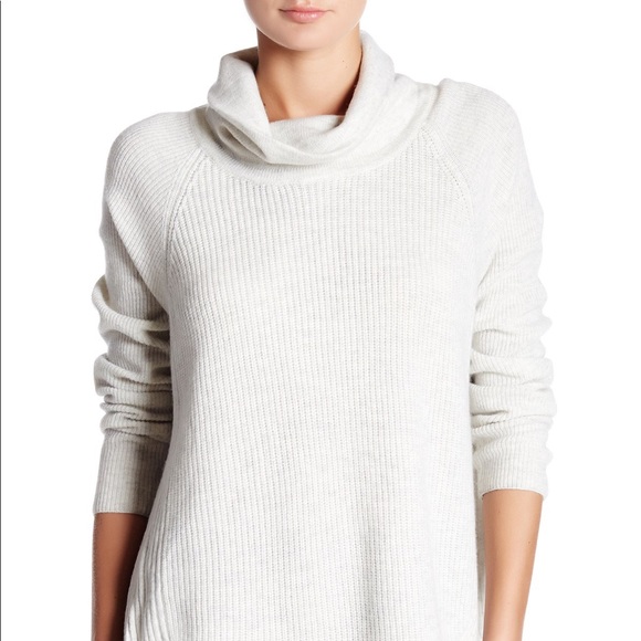 Vince Sweaters - Vince Ribbed Turtleneck Side Zip Sweater