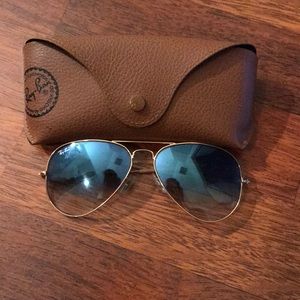 Blue/Gold radiant ray bans