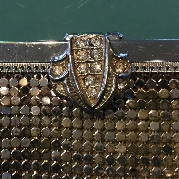 Vintage Whiting and Davis silver mesh evening bag - Picture 4 of 8