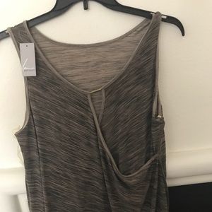 Dark grey sleeveless blouse