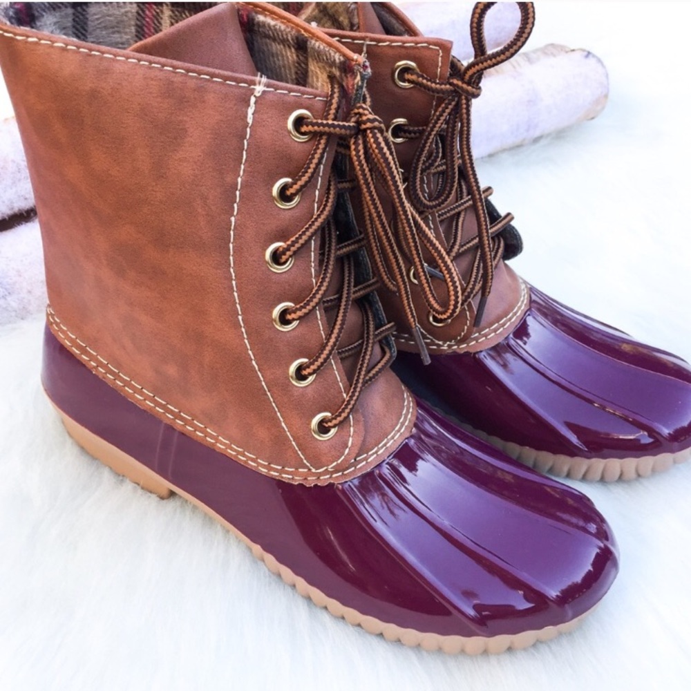 ❤️LAST SIZE❤️Wine Duck Boots - Picture 4 of 5