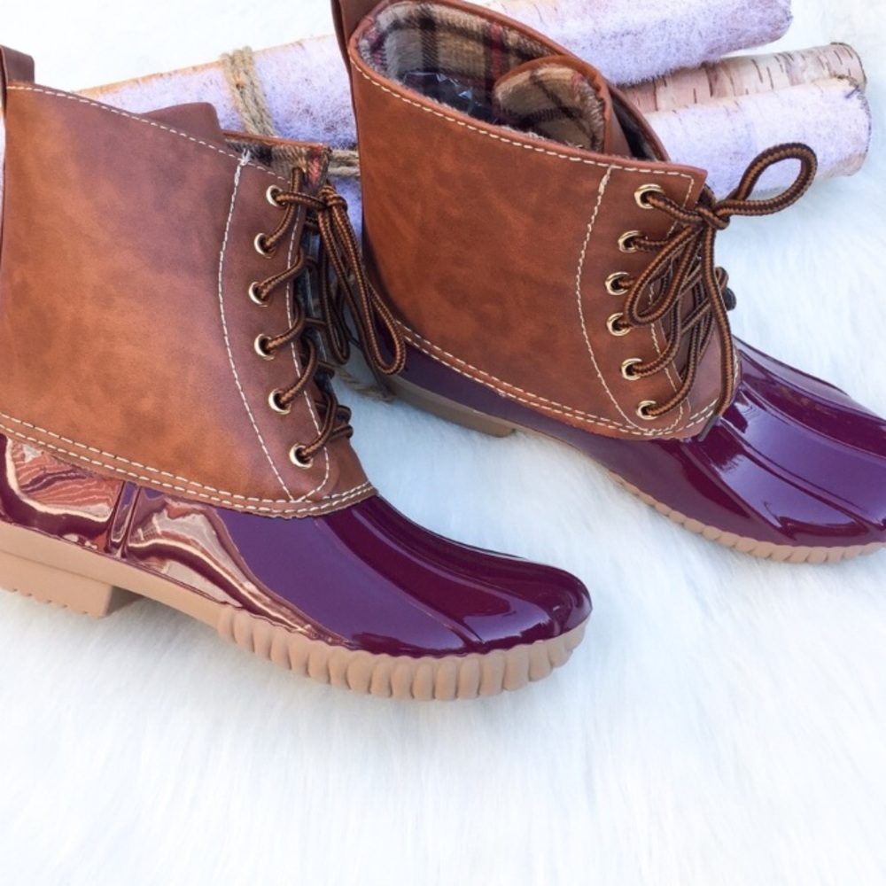 ❤️LAST SIZE❤️Wine Duck Boots - Picture 5 of 5