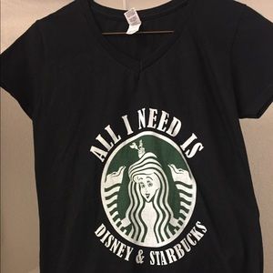 NWOT Disney Starbucks T-Shirt