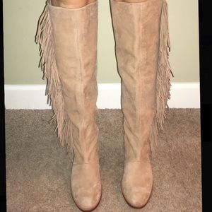 Sam Edelman fringe riding boots