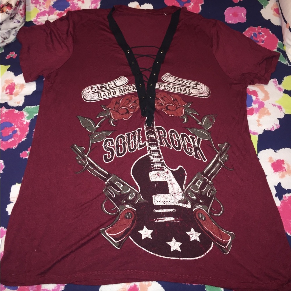 Soul rock cross cross shirt