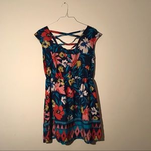 Sleeveless Floral Dress