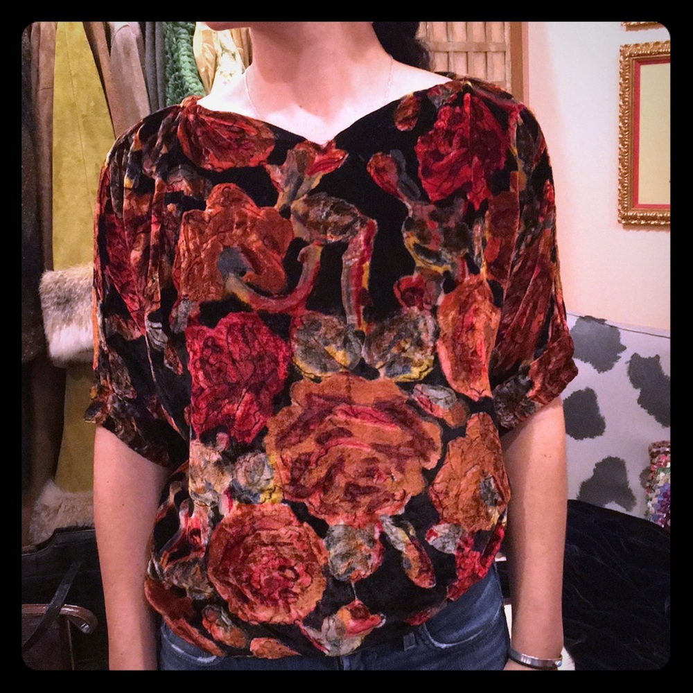 Vintage velvet top