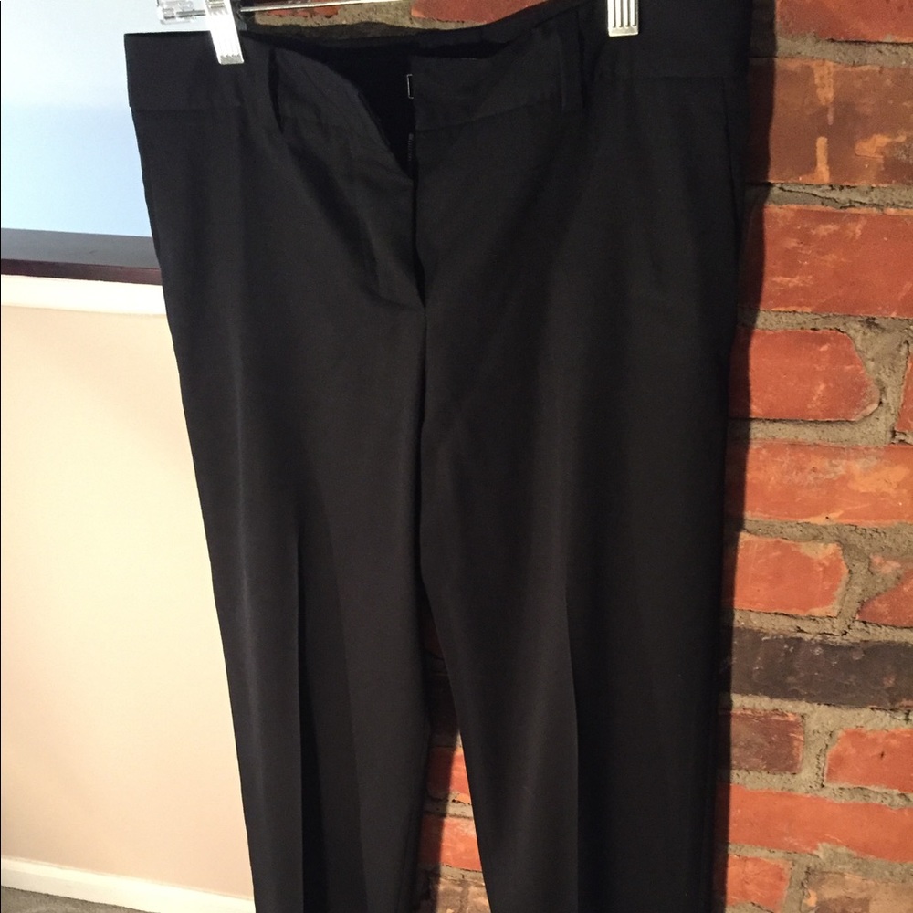 Chloe straight-leg black trousers