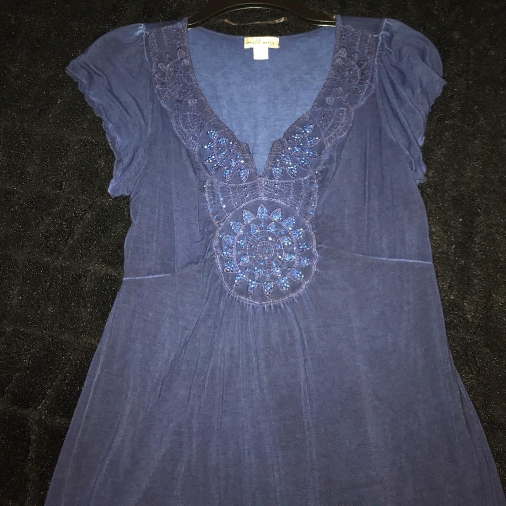 Blue Gem Blouse 🍑 CLOSET CLEAROUT 🍑