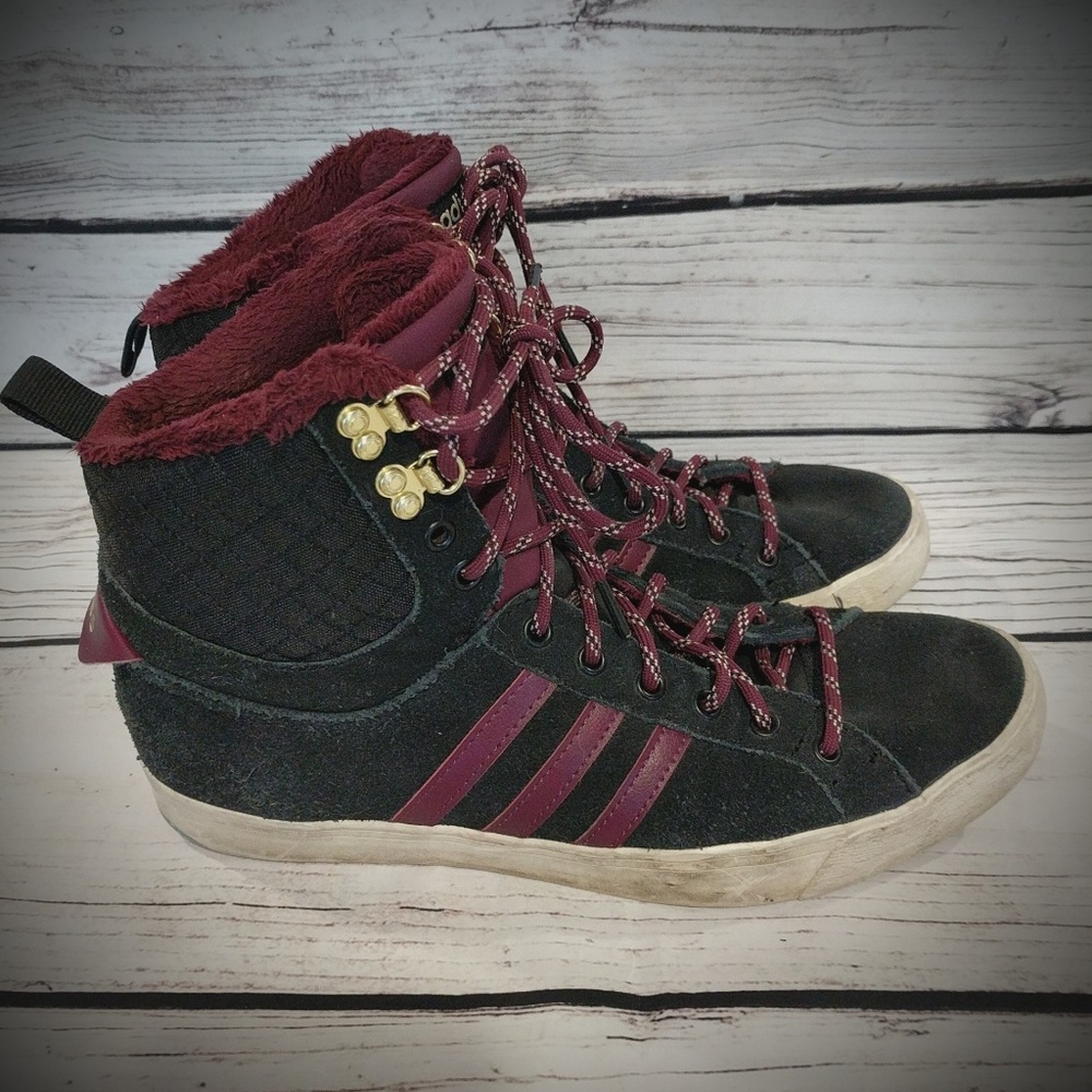 Adidas Neo Park WTR Hi Women US 9.5 Black