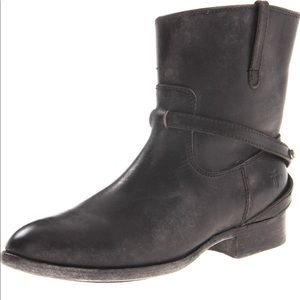 Frye Black Stone Antiqued Leather boots