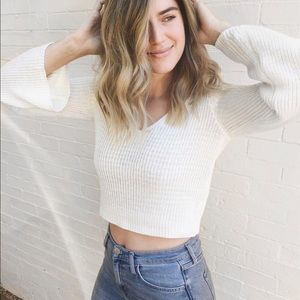 Forever21 cropped knit sweater