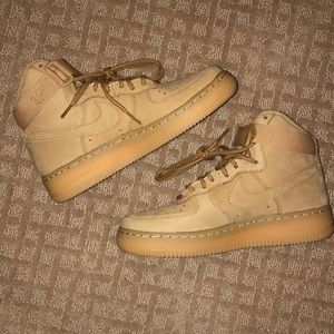 Nike af1 hightop wheat