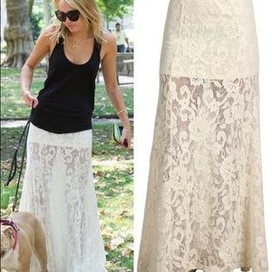 Floral Lace Maxi Skirt