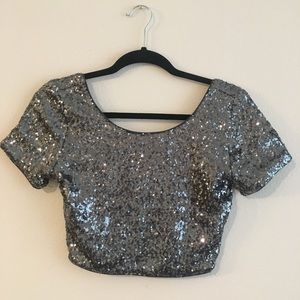 Sequin Crop Top Forever 21