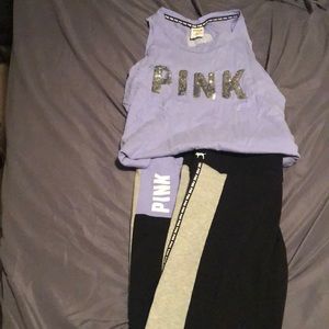Large top large bottom PINK Victoria secret outfit