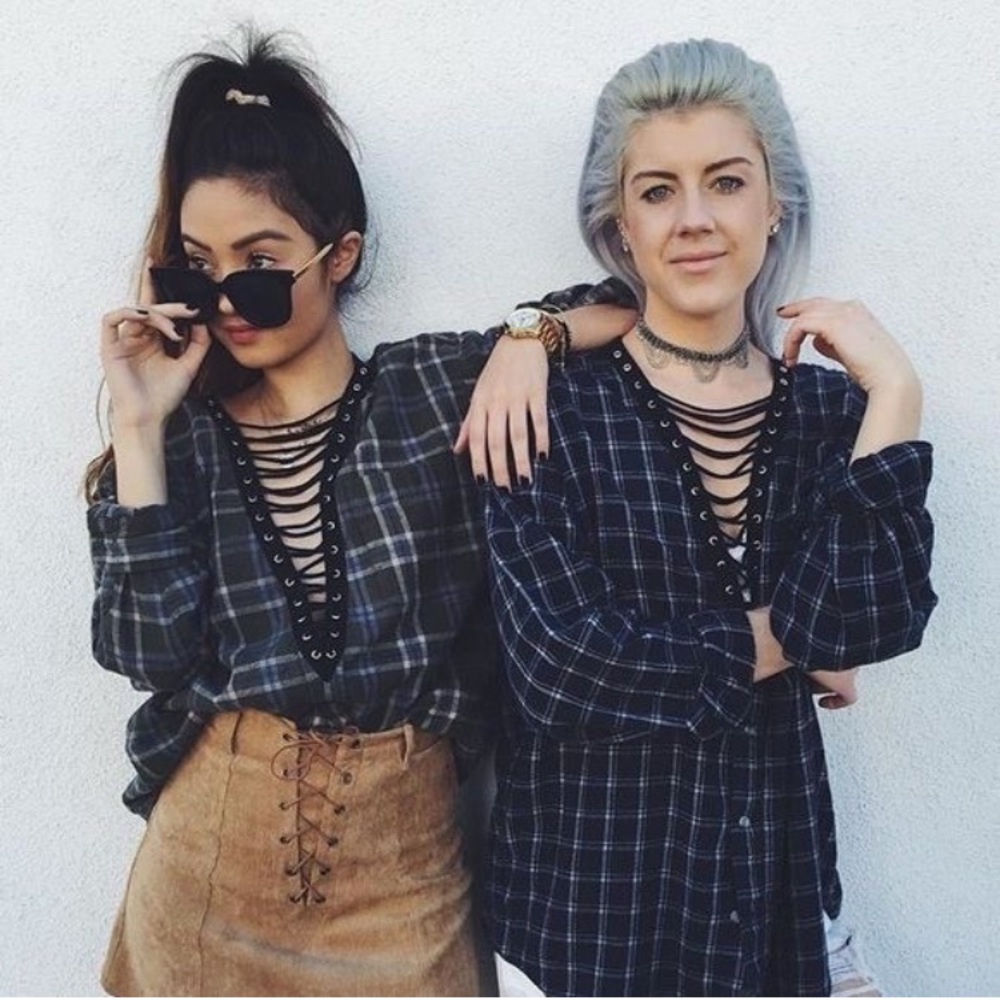 LF Lace Up Flannel
