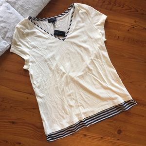 The Limited Layered Top Size Large White Navy