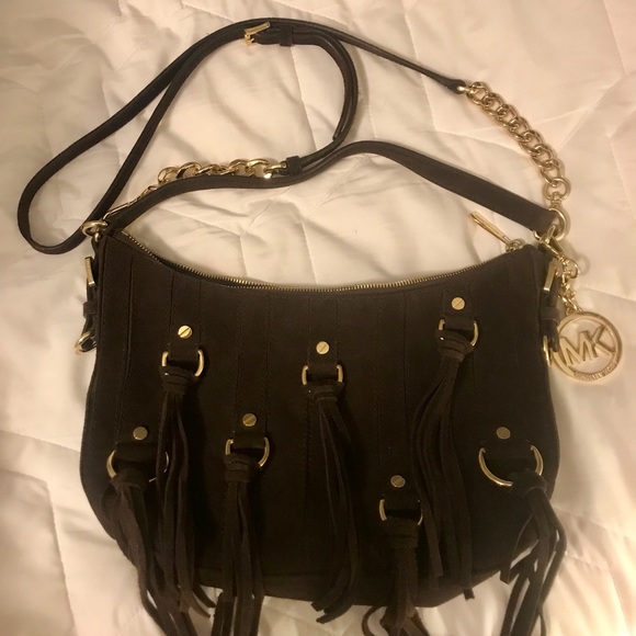 MICHAEL KORS Suede brown purse - Picture 2 of 6