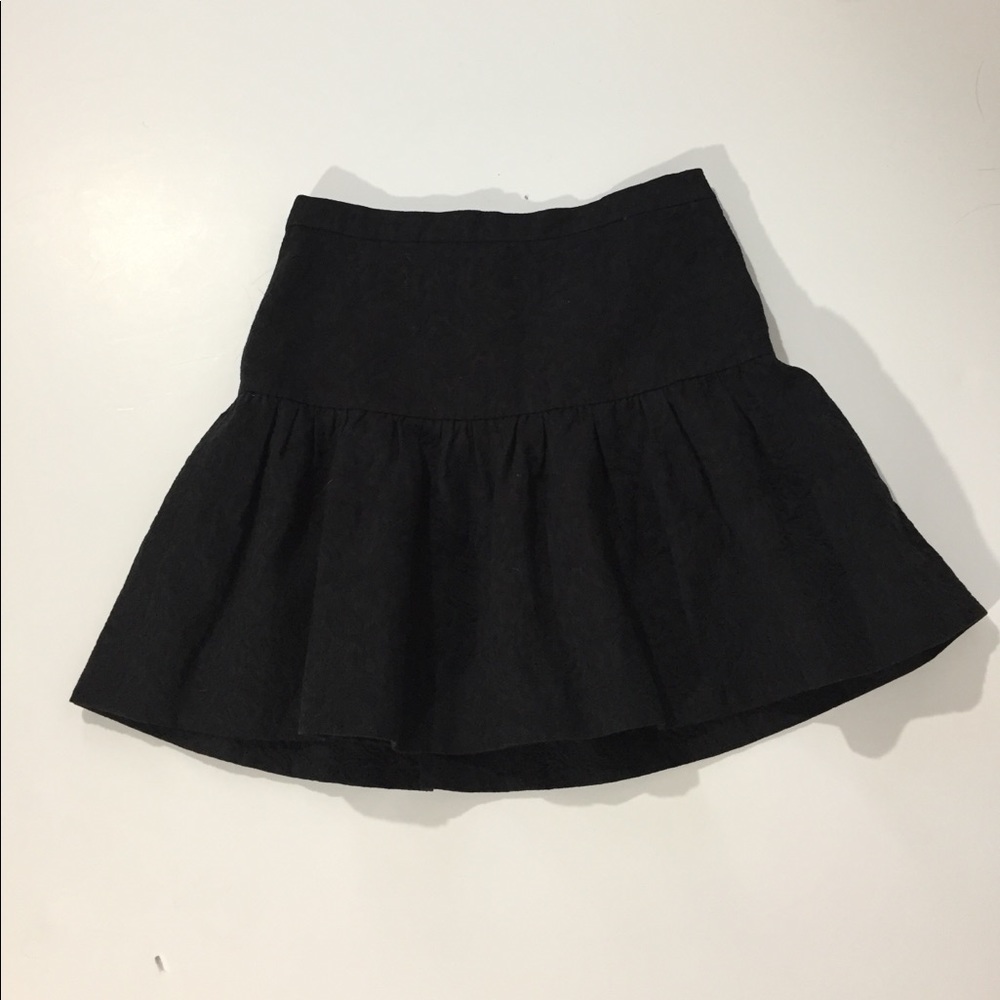 J. Crew Black on Black Skaters Mini Skirt