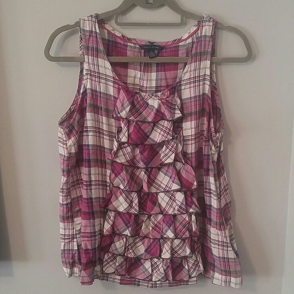Tommy Hilfiger plaid blouse