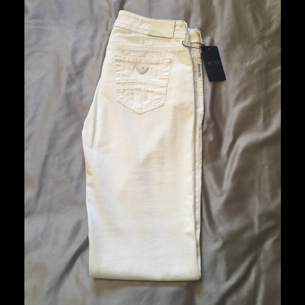 White Armani Pants