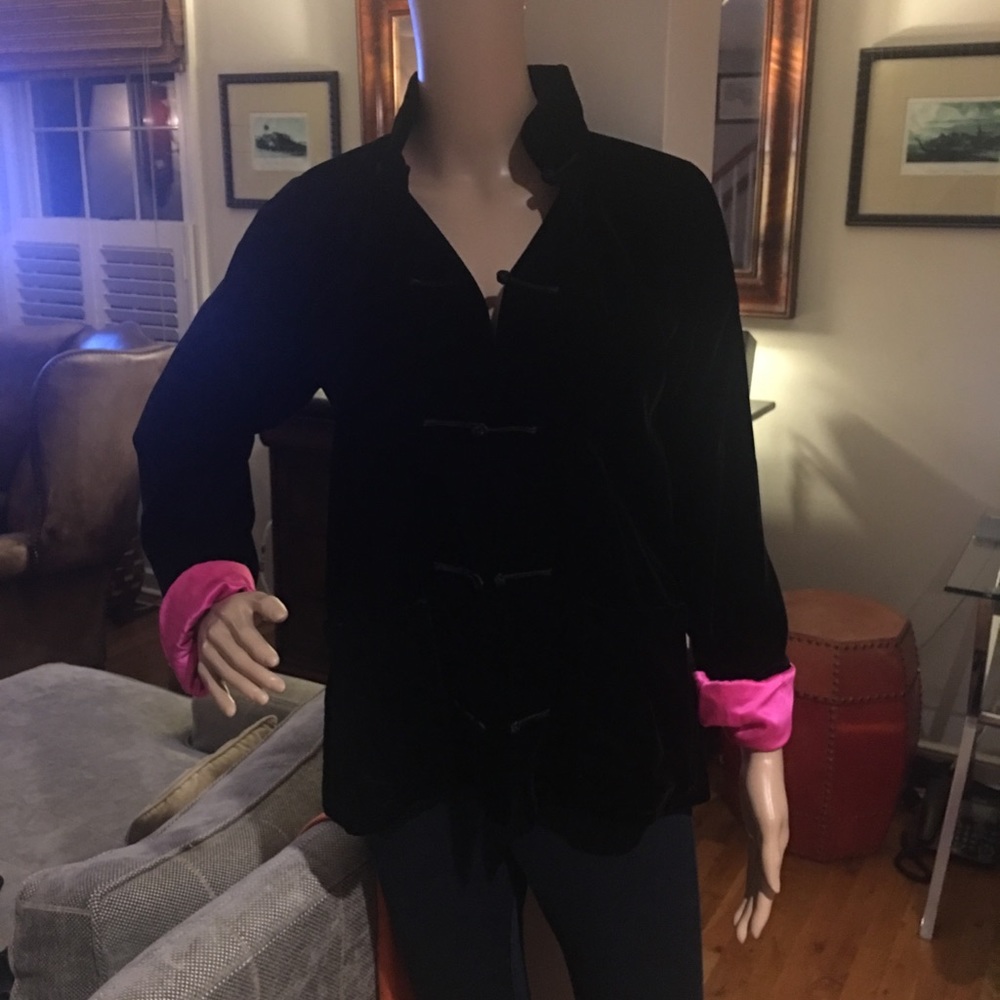 Shanghai Tang blacker velvet jacket