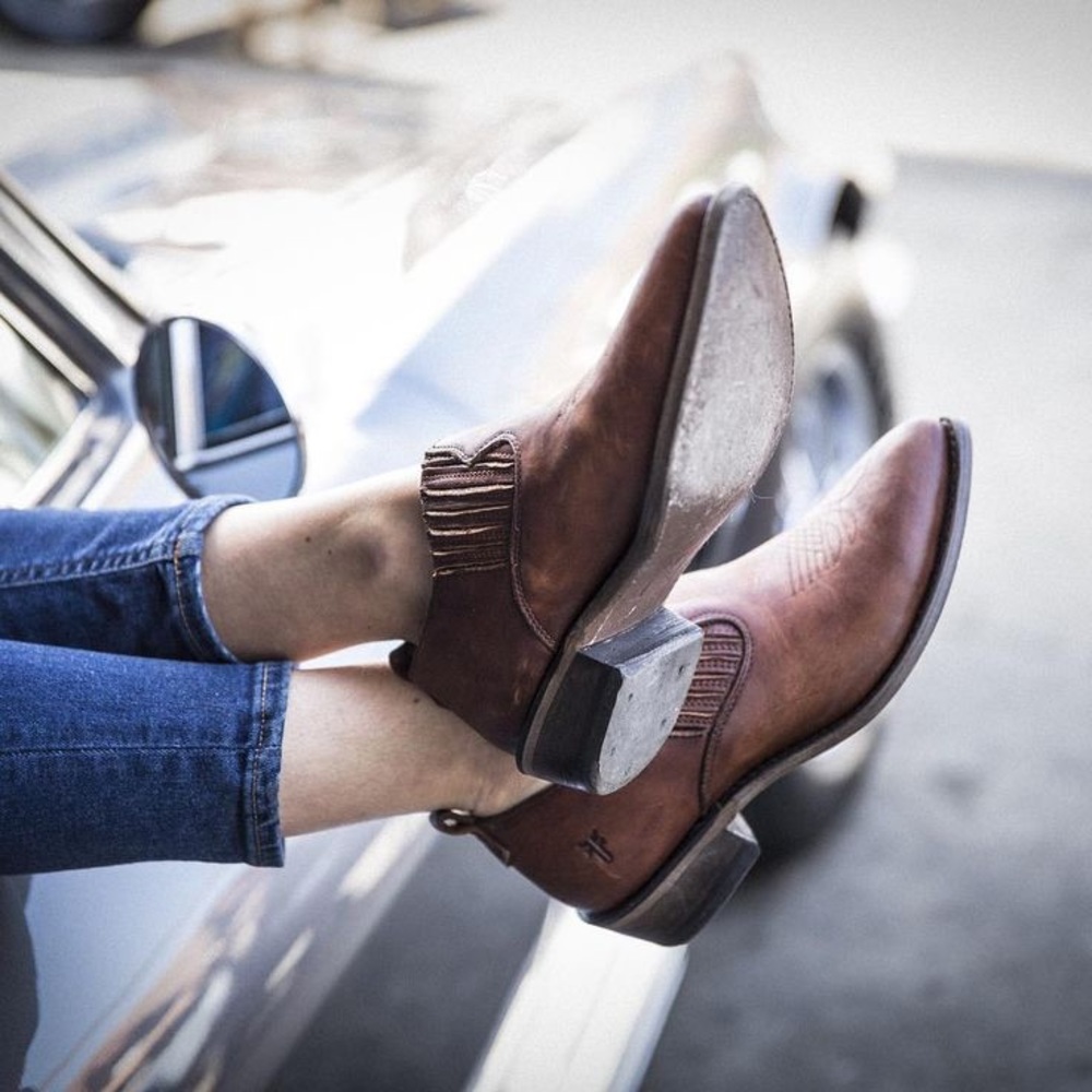 FRYE cowboy booties