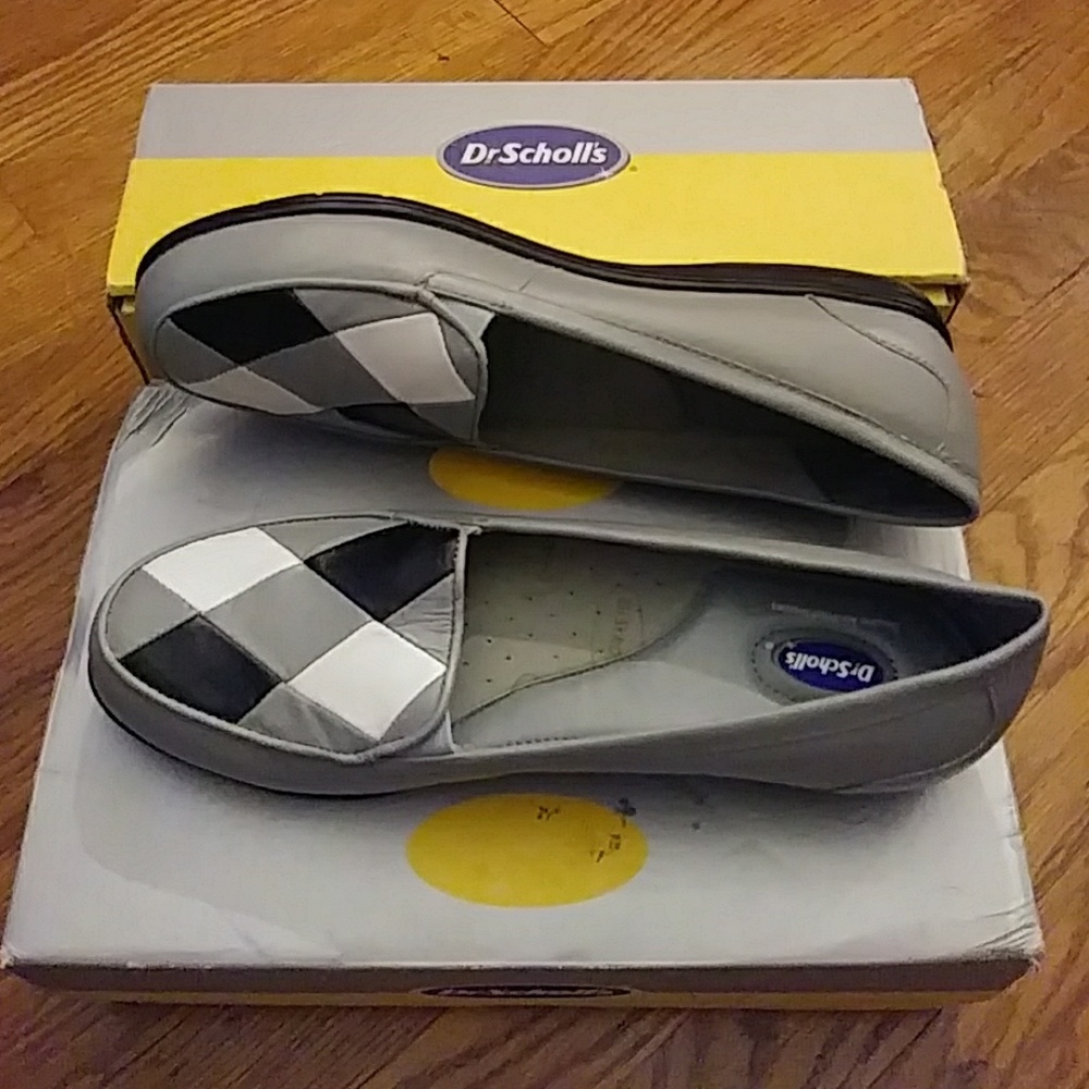 🆕Dr. Scholls color block leather loafers W/box