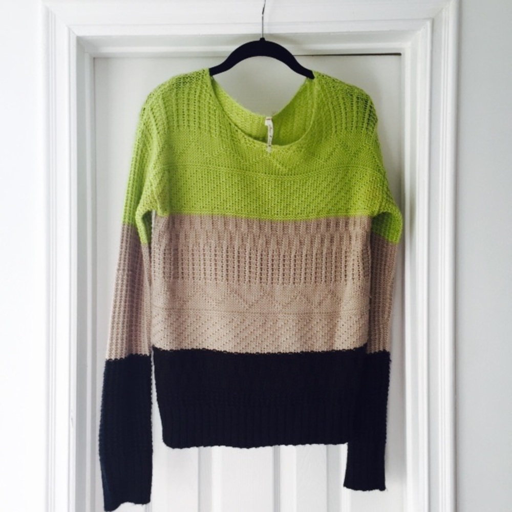 Willow & Clay tritone knit sweater