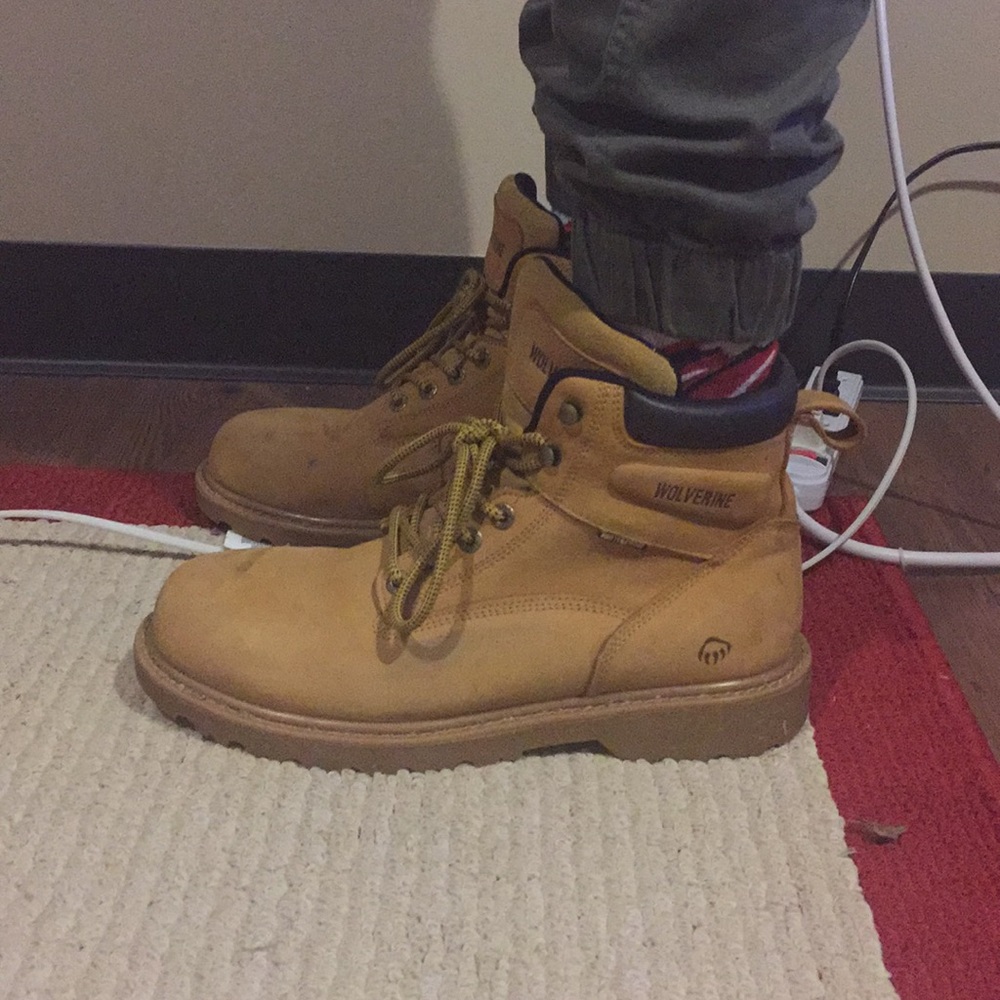 Men's wolverine work boots