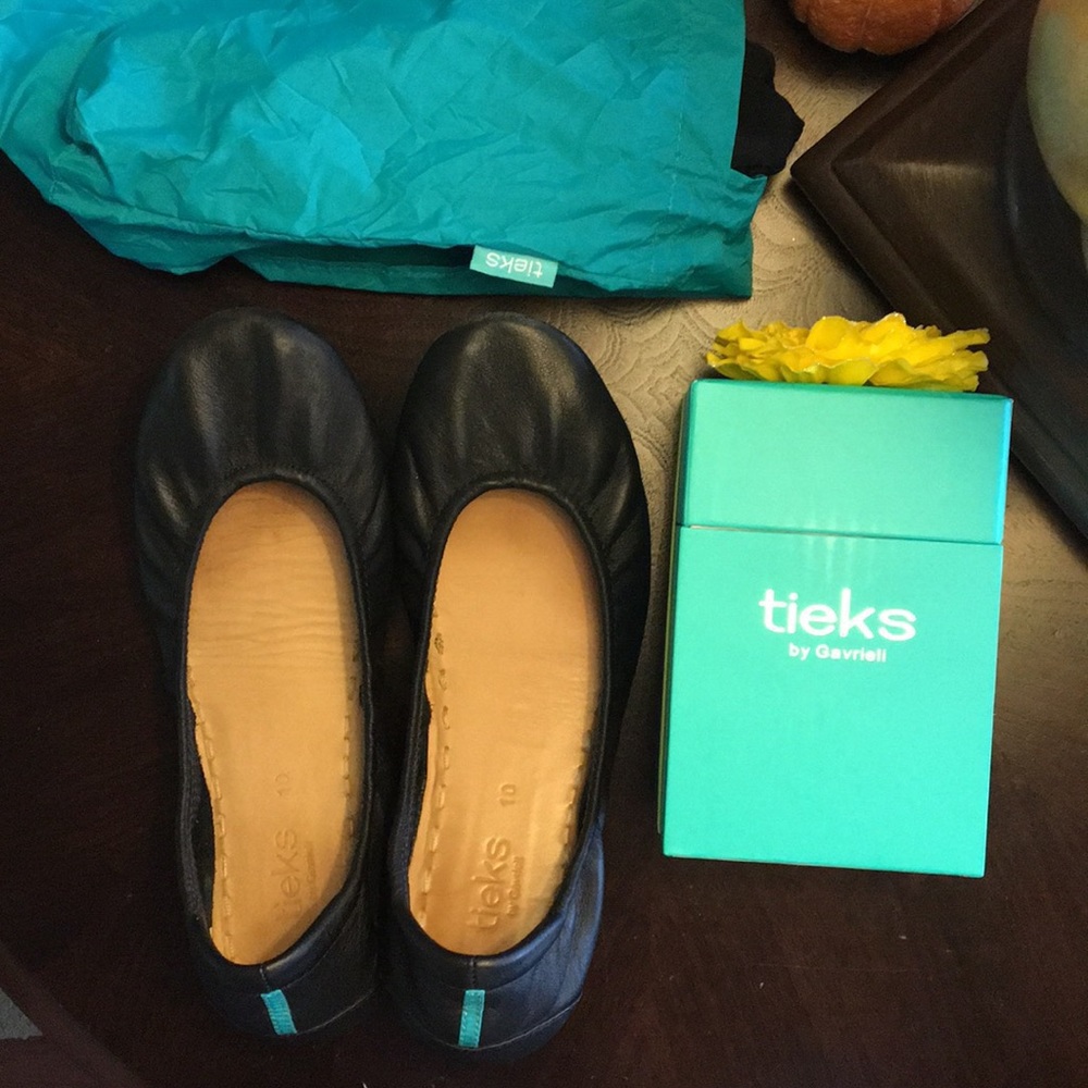 Black matte Tieks in good condition!