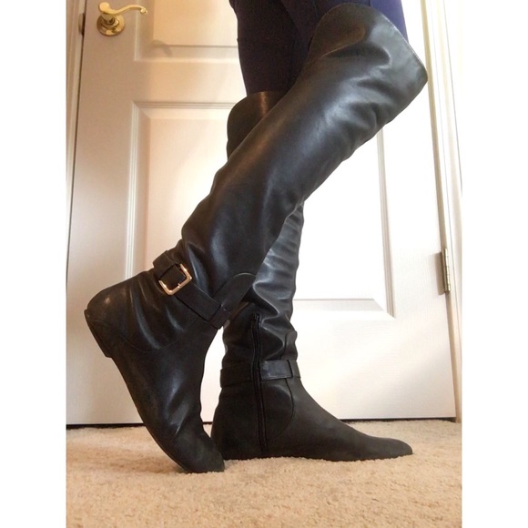 Cole Haan Shoes - Cole Hann over the knee black boots