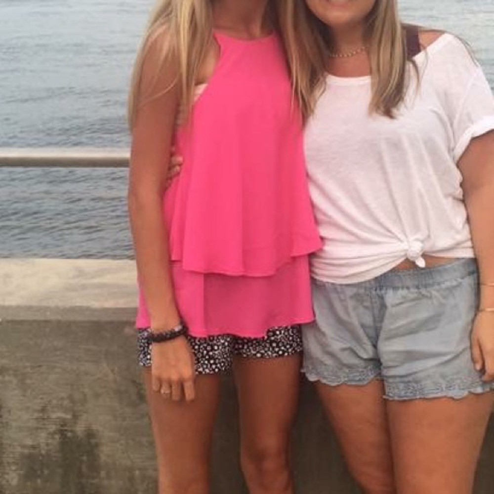 Francesca's pink tank