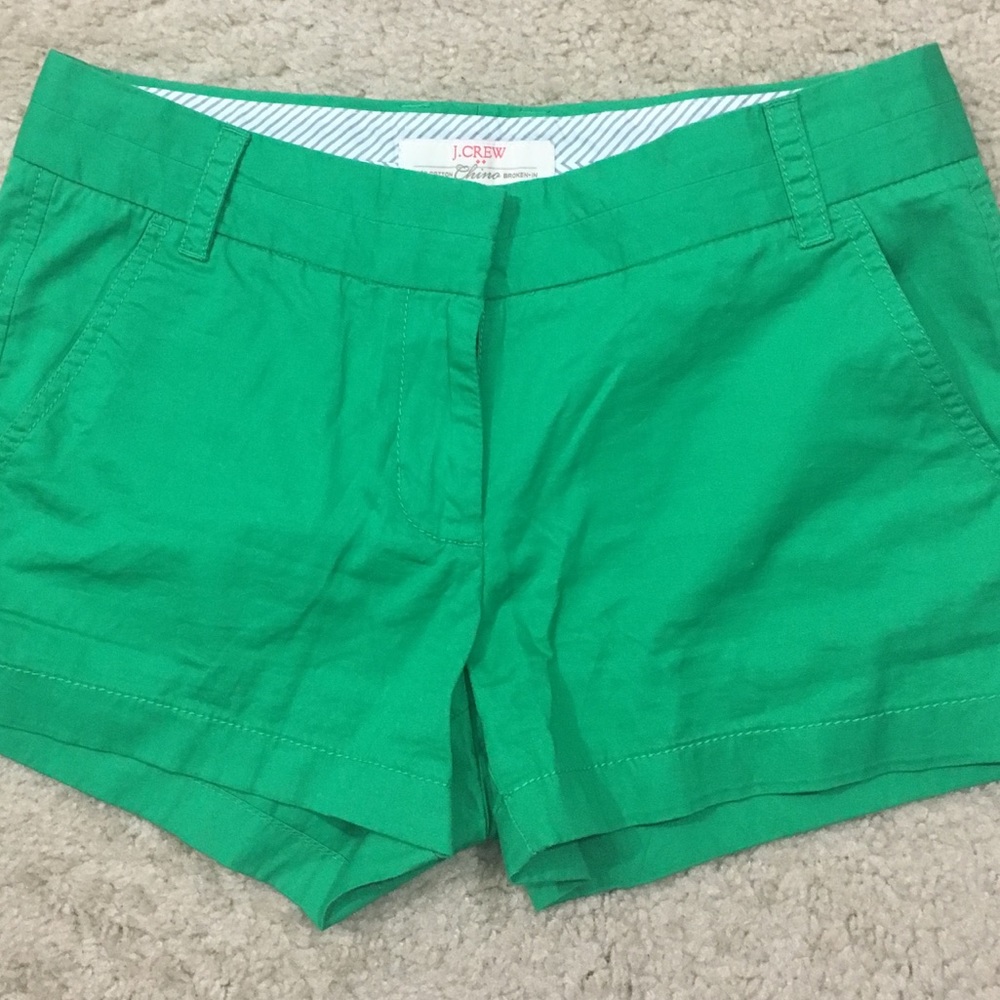 J. Crew broken in chino shorts
