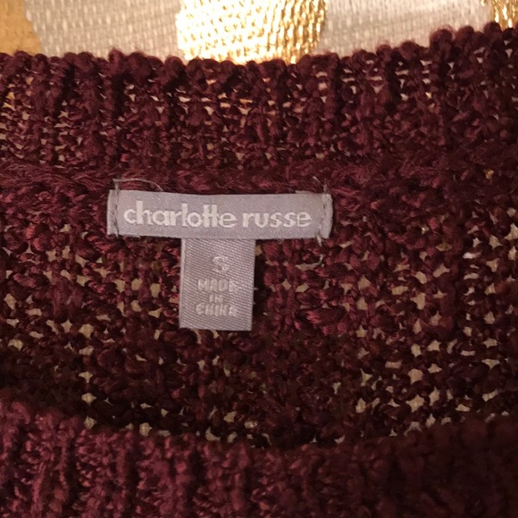 Maroon and White Rugby Stripped Sweater - Picture 4 of 5