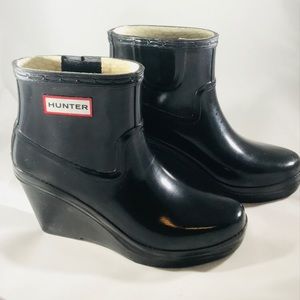 [Hunter] Ankle wedge Bootie