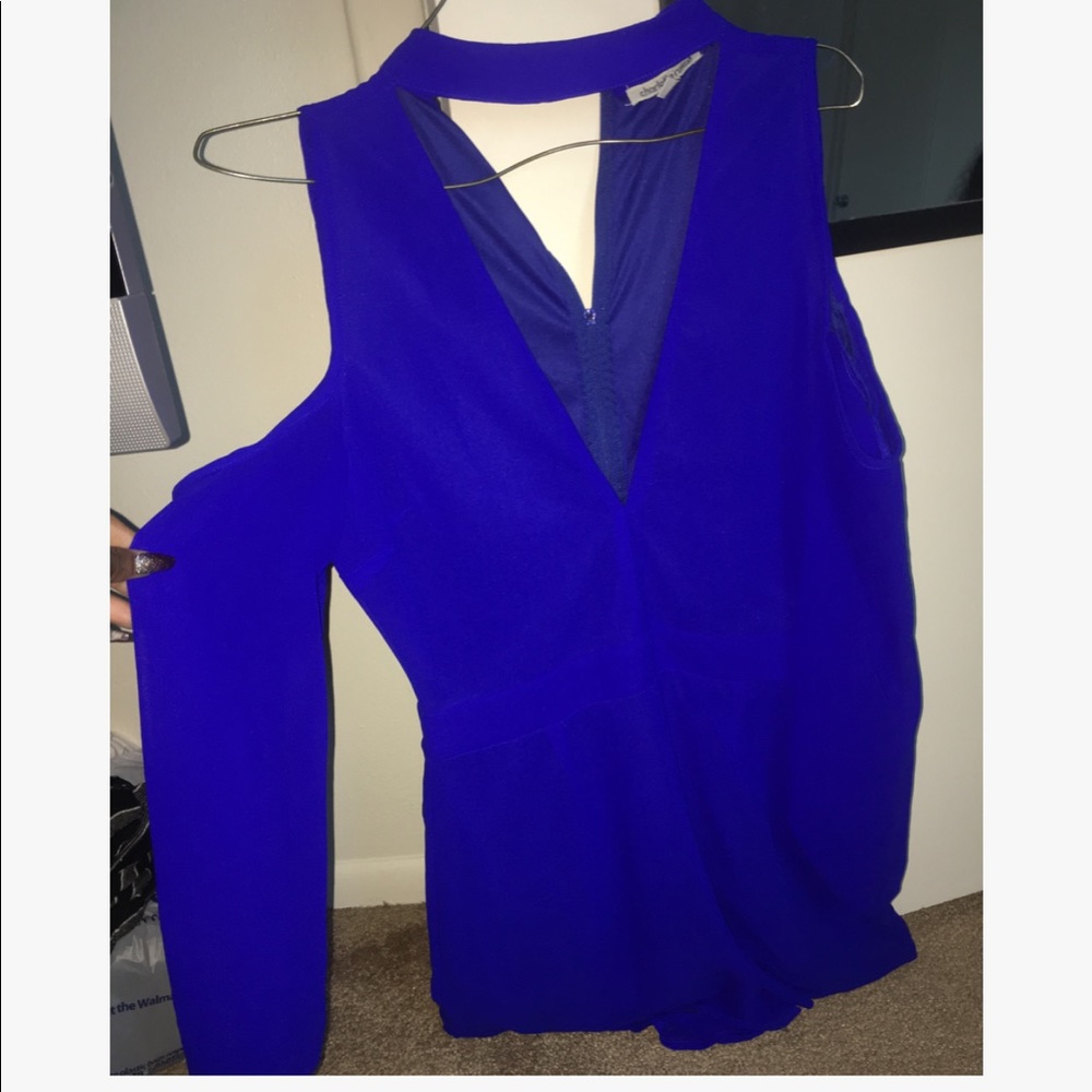 Cold shoulder romper