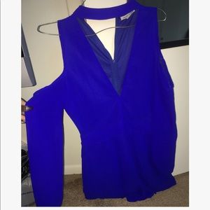 Cold shoulder romper