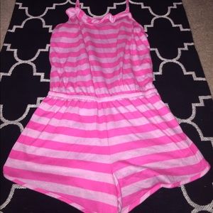 Pink stripped Romper