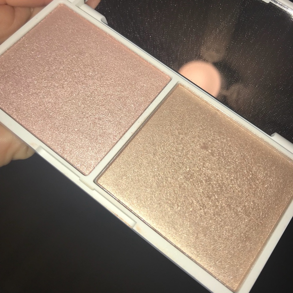 Shimmery blush and bronzer duo