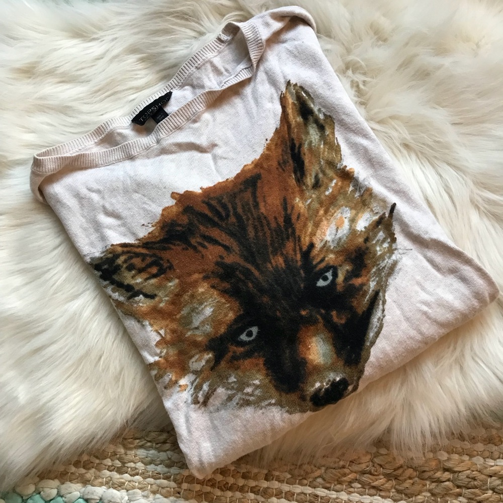 Sweater Fox topshop