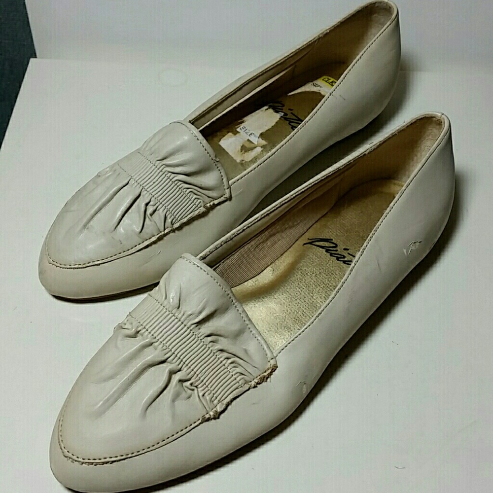 Piatto ivory flat shoe